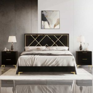 Modern Magic Golden Strip Bed