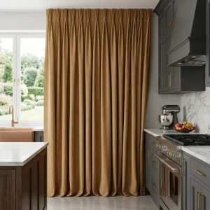 Golden Tan Blackout Curtains