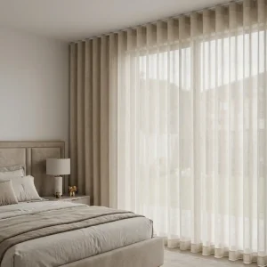 Warm Deluxe Wave Sheer Curtain