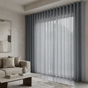 Smoky Luxury Sheer Drapery