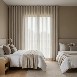 Sand Bespoke Wave Curtain