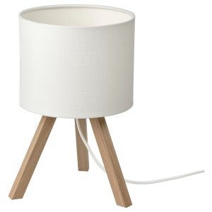 STORSEGEL, Table lamp, ash/white